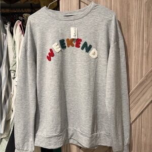 Reitmans weekend logo Gray long sleeve Top